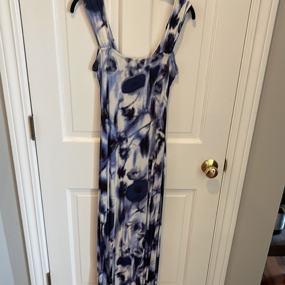 INC international concepts , never worn with tags , maxi dress , Blue and white - Picture 5 of 6